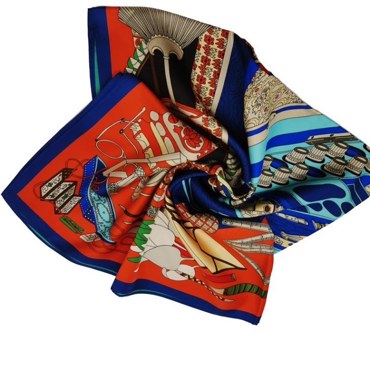 Decorative Double-sided Satin Scarf