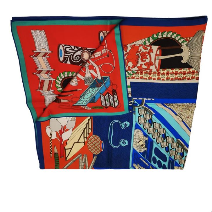 Decorative Double-sided Satin Scarf